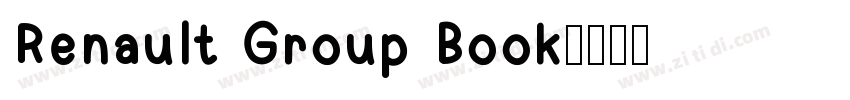 Renault Group Book字体转换